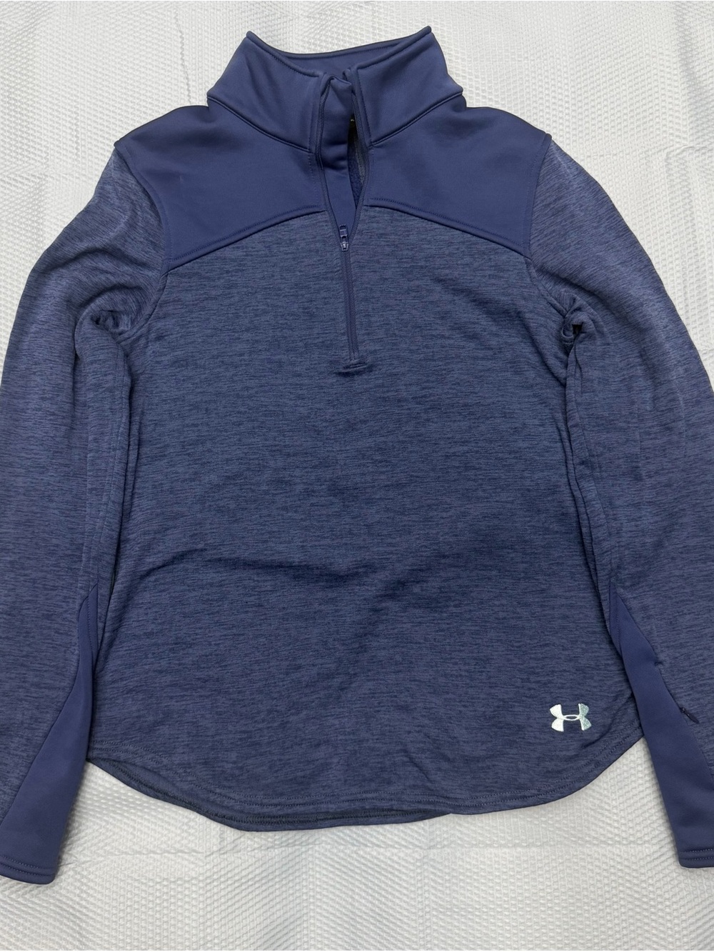 Under Armour Women’s Small Petite 1/2 Zip Fleece Pullover Navy